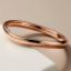 Picture of Oval shape rose gold Bangle