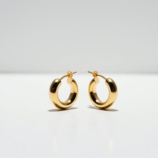 Picture of Ring Earrings  gold For Kids
