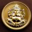 Picture of Lord Ganesha 24k Coin